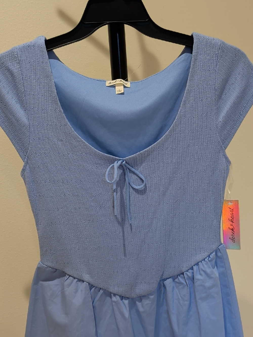 Derek Heart Light Blue Dress Size L - Picture 4 of 8